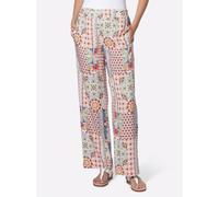 Schlupfhose HEINE, Damen, Gr. 38, Normalgrößen, terra, lila, bedruckt, 100% Viskose, bedruckt, gemustert, mehrfarbig, Hosen Schlupfhose (55547936-38) terra, lila, bedruckt