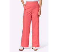 Schlupfhose HEINE, Damen, Gr. 42, Normalgrößen, rosa (koralle), 98% Baumwolle, 2% Elasthan, unifarben, Hosen Schlupfhose (32047528-42) koralle