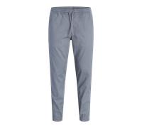 Schlupfhose JACK & JONES "JPSTGORDON DYLAN JOGGER", Herren, Gr. S, N-Gr, grau (turbulence), Web, Obermaterial: 98% Baumwolle, 2% Elasthan, unifarben, regular fit lang, Hosen Schlupfhose, Baumwollmisch