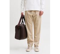 Schlupfhose JACK & JONES "JPSTKANE TOBY JOGGER NOOS", Herren, Gr. M, N-Gr, beige (crockery), Web, Obermaterial: 82% Polyester, 16% Viskose, 2% Elasthan, unifarben, relaxed fit lang, Hosen Schlupfhose,