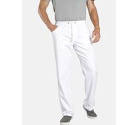 Jan Vanderstorm Comfort Fit Jogginghose weiss, Einfarbig
