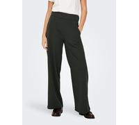 Schlupfhose JDY "JDYLOUISVILLE CATIA WIDE PANT JRS NOOS", Damen, Gr. M (38), Länge 30, grau (peat), Jersey, Obermaterial: 95% Polyester, 5% Elasthan, unifarben, relaxed fit lang, Hosen Schlupfhose, Ma