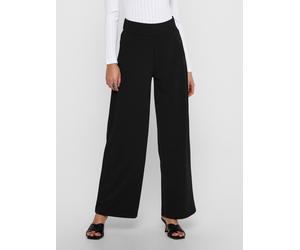 Schlupfhose JDY "JDYLOUISVILLE CATIA WIDE PANT JRS NOOS", Damen, Gr. M (38), Länge 30, schwarz, Jersey, Obermaterial: 95% Polyester, 5% Elasthan, unifarben, relaxed fit lang, Hosen Schlupfhose, Materi