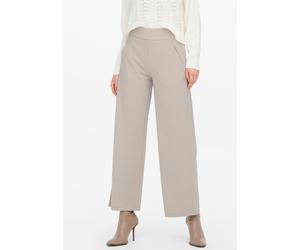 Schlupfhose JDY "JDYLOUISVILLE CATIA WIDE PANT JRS NOOS", Damen, Gr. M (38), Länge 32, grau (chateau gray), Jersey, Obermaterial: 95% Polyester, 5% Elasthan, unifarben, relaxed fit lang, Hosen Schlupf