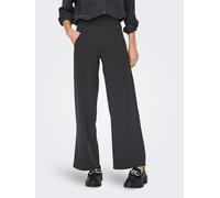 Schlupfhose JDY "JDYLOUISVILLE CATIA WIDE PANT JRS NOOS", Damen, Gr. S (36), Länge 30, grau (phantom), Jersey, Obermaterial: 95% Polyester, 5% Elasthan, unifarben, relaxed fit lang, Hosen Schlupfhose,