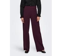 Schlupfhose JDY "JDYLOUISVILLE CATIA WIDE PANT JRS NOOS", Damen, Gr. XL (42), Länge 32, rot (winetasting), Jersey, Obermaterial: 95% Polyester, 5% Elasthan, unifarben, relaxed fit lang, Hosen Schlupfh