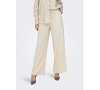 Jacqueline de Yong Damen Leinenhose Jdysay HW Linen Wide Pant WVN Noos Oatmeal Melange Gr. XS/32L