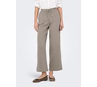 Schlupfhose JDY "JDYTHEIS LIFE WIDE PANT WVN NOOS", Damen, Gr. L, Länge 32, brindle, Web, Obermaterial: 100% Baumwolle, unifarben, relaxed fit knöchellang, Hosen Schlupfhose, Baumwolle (47762364-L)