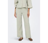 Schlupfhose JDY "JDYTHEIS LIFE WIDE PANT WVN NOOS", Damen, Gr. M (38), Länge 32, beige (desert sage), Web, Obermaterial: 100% Baumwolle, unifarben, relaxed fit knöchellang, Hosen Schlupfhose, Sommerho