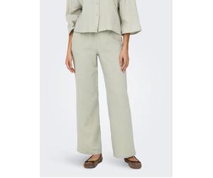 Schlupfhose JDY "JDYTHEIS LIFE WIDE PANT WVN NOOS", Damen, Gr. S (36), Länge 32, beige (desert sage), Web, Obermaterial: 100% Baumwolle, unifarben, relaxed fit knöchellang, Hosen Schlupfhose, Baumwoll