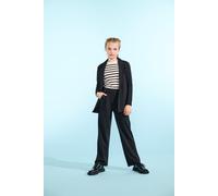 Schlupfhose KIDS ONLY "KOGGEGGO LIFE LONG PANT JRS NOOS", Mädchen, Gr. 152, N-Gr, schwarz, Web, Obermaterial: 95% Polyester, 5% Elasthan, unifarben, bequem lang, Hosen Schlupfhose (45056249-152) schwa