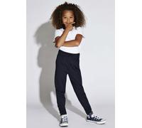 Schlupfhose KIDS ONLY "KONPOPTRASH", Mädchen, Gr. 128, N-Gr, blau (night sky), Web, Obermaterial: 63% Viskose, 32% Polyamid, 5% Elasthan, unifarben, regular fit normal, Hosen Schlupfhose (98925547-128