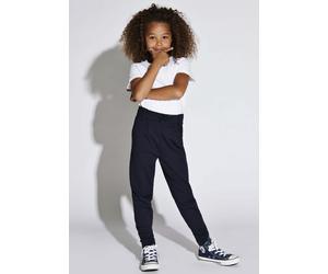 Schlupfhose KIDS ONLY "KONPOPTRASH", Mädchen, Gr. 140, N-Gr, blau (night sky), Web, Obermaterial: 63% Viskose, 32% Polyamid, 5% Elasthan, unifarben, regular fit normal, Hosen Schlupfhose (98925547-140