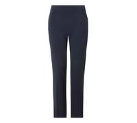 Schlupfhose KJBRAND "Schlupfhose Susie in Bi-Stretch, Kammgarnoptik", Damen, Gr. 23, K-Gr, blau (marine), Web, Obermaterial: 63% Polyester, 35% Viskose, 2% Elasthan, bequem knöchelfrei, Hosen Schlupfh