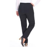 Schlupfhose KJBRAND "SUSIE Bengaline", Damen, Gr. 48 (24), K-Gr, blau (marine), Web, Obermaterial: 80% Viskose, 17% Polyamid, 3% Elasthan, gerade lang, Hosen Schlupfhose, Sommerhose mit Schlupfbund (5