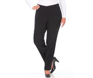 Schlupfhose KJBRAND "SUSIE Bengaline", Damen, Gr. 54, N-Gr, schwarz, Web, Obermaterial: 80% Viskose, 17% Polyamid, 3% Elasthan, gerade lang, Hosen Schlupfhose, Sommerhose mit Schlupfbund (81296862-54)