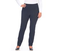Schlupfhose KJBRAND "Susie sensitive reduced", Damen, Gr. 42, N-Gr, blau (marine), Web, Obermaterial: 75% Polyamid, 25% Elasthan, figurbetont lang, Hosen Schlupfhose, Sommerhose atmumgsaktiv (43663526