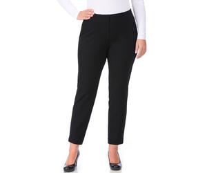 Schlupfhose KJBRAND "Susie XS Jersey", Damen, Gr. 42, N-Gr, schwarz, Jersey, Obermaterial: 68% Viskose, 27% Polyamid, 5% Elasthan, knöchellang, Hosen Schlupfhose, Sommerhose mit Schlupfbund (23192040-