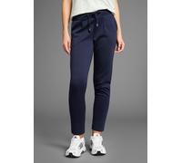 Schlupfhose LAURA SCOTT, Damen, Gr. 42, N-Gr, blau (marine), Milano Rib, Obermaterial: 60% Baumwolle, 40% Polyester, figurumspielend knöchelfrei, Hosen Schlupfhose, in sportivem Look (50663165-42) mar