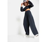 Schlupfhose LSCN BY LASCANA, Damen, Gr. 38, N-Gr, blau (dunkelblau), Crêpe, Obermaterial: 100% Viskose, unifarben, figurumspielend lang, Hosen Schlupfhose, aus Viskosecrepe, Topseller (62620209-38)