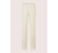 Schlupfhose MADELEINE "Cordhose Weite Cordhose mit elastischem Bund", Damen, Gr. 38, N-Gr, weiß (perlweiß), Obermaterial: 97% Polyester PES. 3% Elasthan EL., Modern, Hosen Schlupfhose (73152255-38) pe