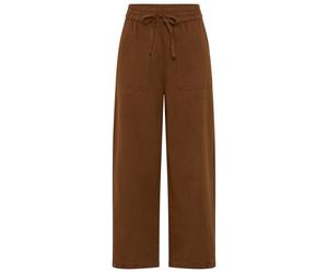Schlupfhose MARC O'POLO DENIM, Damen, Gr. L, N-Gr, umbra braun, Web, Obermaterial: 56% Leinen, 44% Baumwolle, unifarben, lang, Hosen Schlupfhose, im Leinen-Baumwoll-Mix (36650613-L) umbra braun