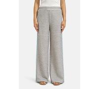 Schlupfhose MILANO ITALY, Damen, Gr. XL, Normalgrößen, sanftes weiß, Web, Material: 63% Baumwolle, 27% Polyester, 10% Polyacryl, Strukturmuster, regular fit lang, Hosen Schlupfhose, mit Elastikbund & 