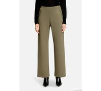 Schlupfhose BETTY BARCLAY "Damen mit Eingrifftaschen", Damen, Gr. 42, Normalgrößen, grün (dusty olive), Jersey, Obermaterial: 54% Viskose, 40% Polyester, 6% Elasthan, Basic, relaxed fit lang, Hosen Sc