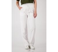 Schlupfhose MONARI "Hose Schlupf", Damen, Gr. 38, N-Gr, weiß (ecru), Web, Obermaterial: 92% Modal, 8% Polyester, unifarben, regular fit lang, Hosen Schlupfhose, Regular fit mit Taschen (34512613-38) e