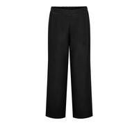 Schlupfhose ONLY CARMAKOMA "CARBAY STRAIGHT PANTS WVN BF", Damen, Gr. 50, Länge 32, schwarz, Web, Obermaterial: 100% Polyester, unifarben, Hosen Schlupfhose, Sommerhose (34498031-50) schwarz