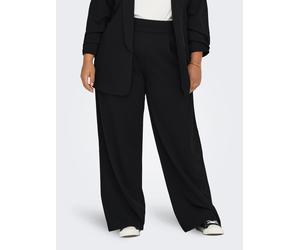 Schlupfhose ONLY CARMAKOMA "CARSTILLA ONE PANT JRS NOOS", Damen, Gr. 42, Länge 32, schwarz, Web, Obermaterial: 95% Polyester, 5% Elasthan, unifarben, regular fit lang, Hosen Schlupfhose, Sommerhose (8