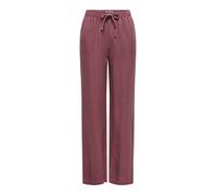 Schlupfhose ONLY "ONLGOA MW LINEN BL PULL-UP PANT CC PNT", Damen, Gr. L, Länge 32, rose braun, Web, Obermaterial: 70% Viskose, 30% Leinen, unifarben, regular fit lang, Hosen Schlupfhose, mit Leinen (2