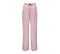 Schlupfhose ONLY "ONLGOA MW LINEN BL PULL-UP PANT CC PNT", Damen, Gr. XS, Länge 32, burnished lila, Web, Obermaterial: 70% Viskose, 30% Leinen, unifarben, regular fit lang, Hosen Schlupfhose, mit Lein