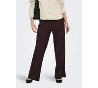 Schlupfhose ONLY "ONLILSE PANT STRUCTURE JRS NOOS", Damen, Gr. M, N-Gr, deep mahogany, Jersey, Obermaterial: 100% Polyester, unifarben, regular fit lang, Hosen Schlupfhose, Kunstfaser, regular fit (15