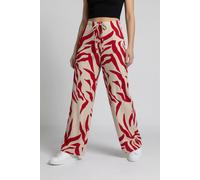 Schlupfhose ONLY "ONLSAKURA LOOSE PULL UP PANTS WVN", Damen, Gr. M, N-Gr, barbados cherry aop:flower, Web, Obermaterial: 55% Viskose, 45% Nylon, bedruckt, loose fit lang, Hosen Schlupfhose, Viskosemis