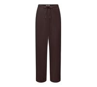 Schlupfhose ONLY "ONLSIESTA MW PULL-UP LINEN BL PNT NOOS", Damen, Gr. L, Länge 32, schwarz coffee, Web, Obermaterial: 80% Viskose, 20% Leinen, unifarben, straight fit normal, Hosen Schlupfhose, Viskos