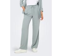 Schlupfhose ONLY "ONLSIESTA MW PULL-UP LINEN BL PNT NOOS", Damen, Gr. M (38), Länge 32, abyss, Web, Obermaterial: 80% Viskose, 20% Leinen, unifarben, straight fit normal, Hosen Schlupfhose, Viskosemis