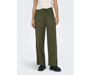 Schlupfhose ONLY "ONLTIZANA COTTON LOOSE PANTS WVN NOOS", Damen, Gr. M (38), N-Gr, grün (grape leaf), Web, Obermaterial: 100% Baumwolle, unifarben, regular fit knöchellang, Hosen Schlupfhose (77181208