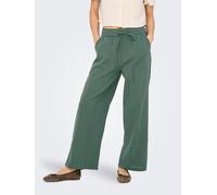 Schlupfhose ONLY "ONLTIZANA COTTON LOOSE PANTS WVN NOOS", Damen, Gr. S (36), N-Gr, grün (balsam grün), Web, Obermaterial: 100% Baumwolle, unifarben, regular fit knöchellang, Hosen Schlupfhose, Sommerh