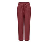 Schlupfhose ONLY "ONLTIZANA COTTON LOOSE PANTS WVN NOOS", Damen, Gr. S, N-Gr, oxblood rot, Hosen Schlupfhose (18269627-S)