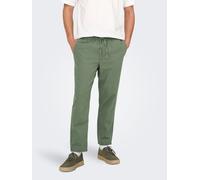 ONLY & SONS Herren ONSLINUS Crop 0007 COT LIN PNT NOOS Hose, Sea Spray, 36-41