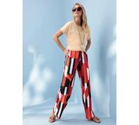 Webhose HEINE, Damen, Gr. 46, Normalgrößen, bunt (orange, marine, bedruckt), 95% Polyester, 5% Elasthan, bedruckt, gemustert, mehrfarbig, Hosen (96728120-46) orange, marine, bedruckt