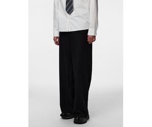 Schlupfhose PIECES "PCBOSELLA HW WIDE PANTS NOOS BC", Damen, Gr. XXL (44), N-Gr, schwarz, Web, Obermaterial: 79% Polyester, 16% Viskose, 5% Elasthan, unifarben, lang, Hosen Schlupfhose, Materialmix, H