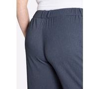 Schlupfhose SHEEGO, Damen, Gr. 50, Normalgrößen, rauchblau, 98% Polyester, 2% Elasthan, unifarben, Hosen Schlupfhose (63155903-50) rauchblau