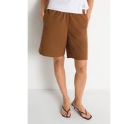 Schlupfhose RICHROYAL, Damen, Gr. 36, N-Gr, coconut bark, Web, Obermaterial: 100% Baumwolle, unifarben, regular fit kurz, Hosen Schlupfhose, Regular fit mit elastischem Bund (96750316-36) coconut bark