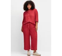 Schlupfhose SHEEGO, Damen, Gr. 40, Normalgrößen, lila (erdbeere), 100% Viskose, unifarben, Hosen Schlupfhose (28539968-40) erdbeere