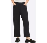 Schlupfhose SHEEGO, Damen, Gr. 40, Normalgrößen, schwarz, gemustert, 71% Viskose, 25% Polyester, 4% Elasthan, unifarben, Hosen Schlupfhose (21149547-40) schwarz, gemustert