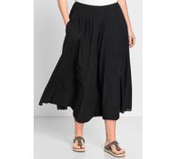 Schlupfhose SHEEGO, Damen, Gr. 44, Normalgrößen, schwarz, 100% Viskose, unifarben, Hosen Schlupfhose (86015138-44) schwarz