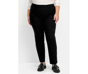 Schlupfhose SHEEGO, Damen, Gr. 48, Normalgrößen, schwarz, 70% Viskose, 25% Polyamid, 5% Elasthan, Einsatz:95% Polyester, 5% Elasthan, unifarben, Hosen Schlupfhose (30806012-48) schwarz