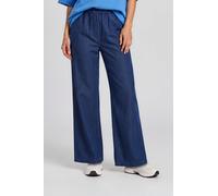 Schlupfhose SMITH & SOUL, Damen, Gr. L, Normalgrößen, denim, Web, Material: 97% Lyocell, 3% Elasthan, unifarben, regular fit lang, Hosen Schlupfhose, mit Elastikbund (14161854-L) denim